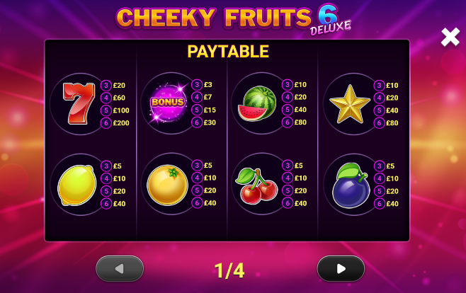 Cheeky Fruits 6 Deluxe Demo